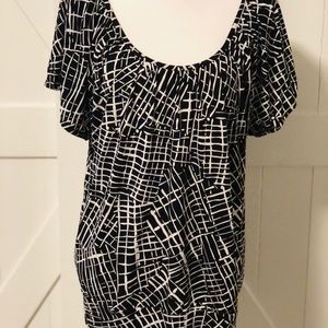 Kenneth Cole Reaction Geometric Print Tunic